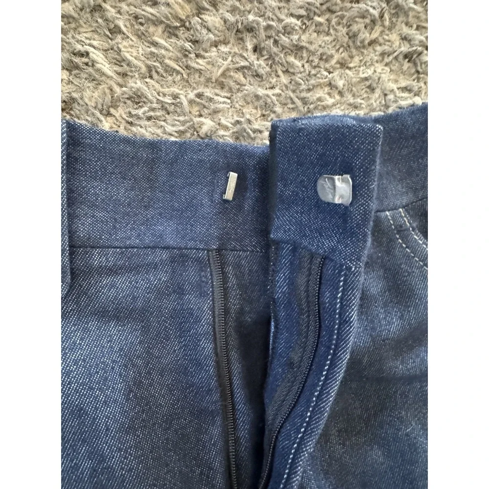 Haggar Dress Pants L6 Vintage Blue Mens Mustang Western‎ Wear USA Pockets 36